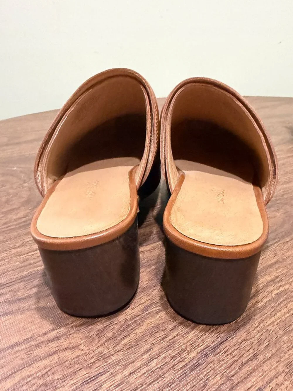 Madewell The Cecily Clog in Oiled Leather Size 6.5 - Picture 5 of 7